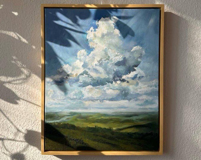 Painting: “The Play of Sun Rays” 50×40 cm (19.7×15.7 inches)