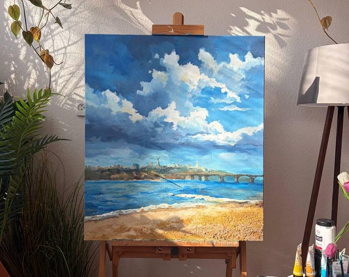 Paintings: "My Kyiv" (70x80 cm 27.6 x 31.5 inch)