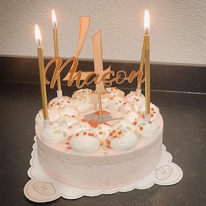 CAKE TOPPER PERSONALIZED | Cake | Name & Number | Cake Topper | Birthday | Name Day