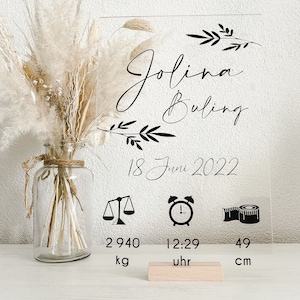 CARTA NATAL | SIGNO DE NACIMIENTO | FECHAS DE NACIMIENTO | Póster de nacimiento | Personalizado | Regalo de nacimiento | Plexiglás | Durable