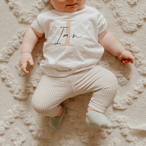 KINDER BABY T-SHIRT Jungen & Mädchen Personalisiert Handmade Bio Baumwolle Unisex Bild 1