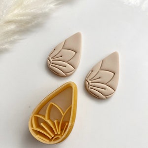 Spring Flower Polymer Clay Stamps, Botanical Clay Stamps, Boho Stamps for  Clay Earrings, Clay Tools