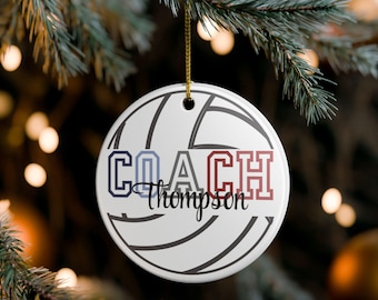 Personalisierte Verzierung Geschenk für ihn, personalisiertes Ornament Geschenk für Trainer, Sportcoach, Saisonende Danke Geschenk, personalisierte Ornamente