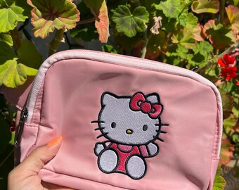 Kitty pink embroidered Fanny Pack