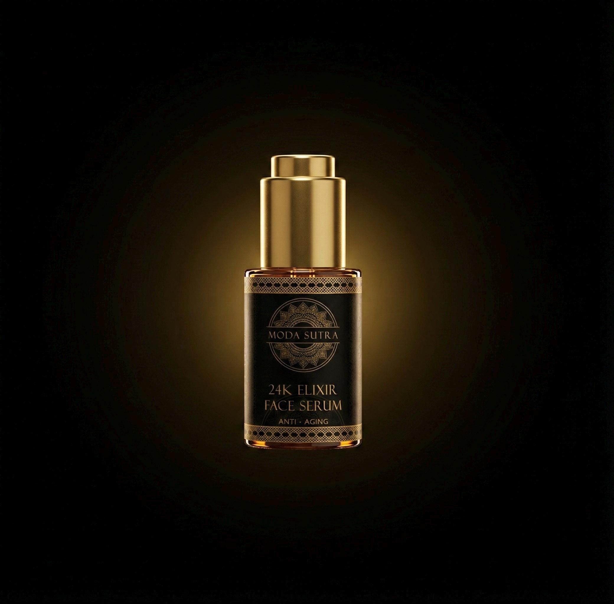 24K Gold Elixir Face Serum - Anti-Aging, Hydrating