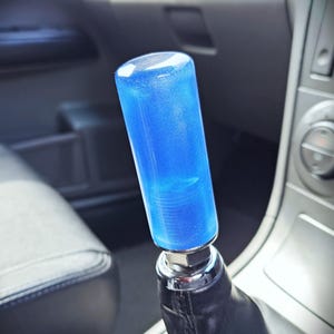 Blue Chameleon Shift Knob – Handmade Custom Gear M8 M10 M12