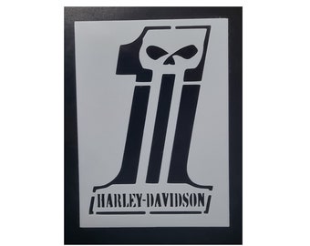 Harley Davidson Stencil - Etsy