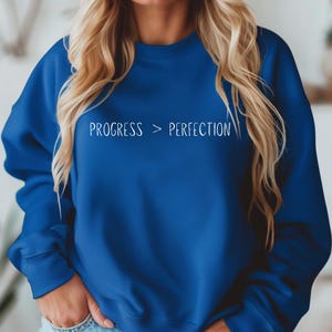 Progress Over Perfection T Shirt Sweatshirt Hoodie – Positive Mindset Tee – Inspirational Lifestyle Medicine Top