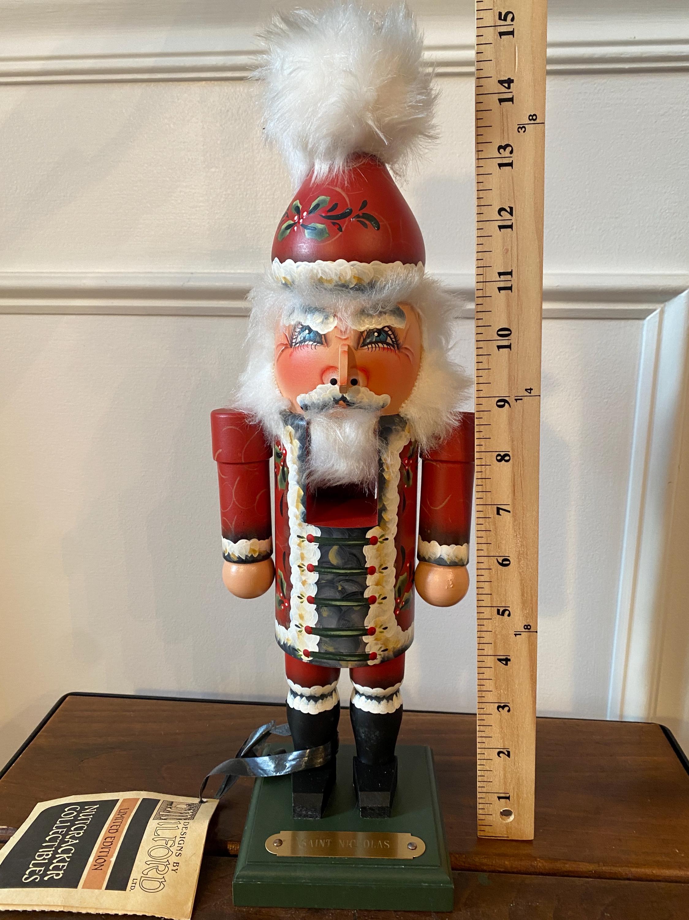 Vintage Handpainted Susan Milford Nutcracker Saint Nicholas