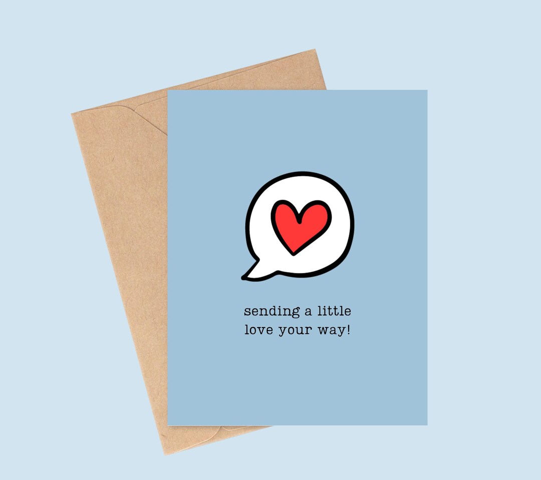 Sending Love Greeting Card | Thinking of You Card | Just Because Card ...