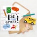 1st Grade Back-to-school Greeting Card Celebrate the Start of the ...