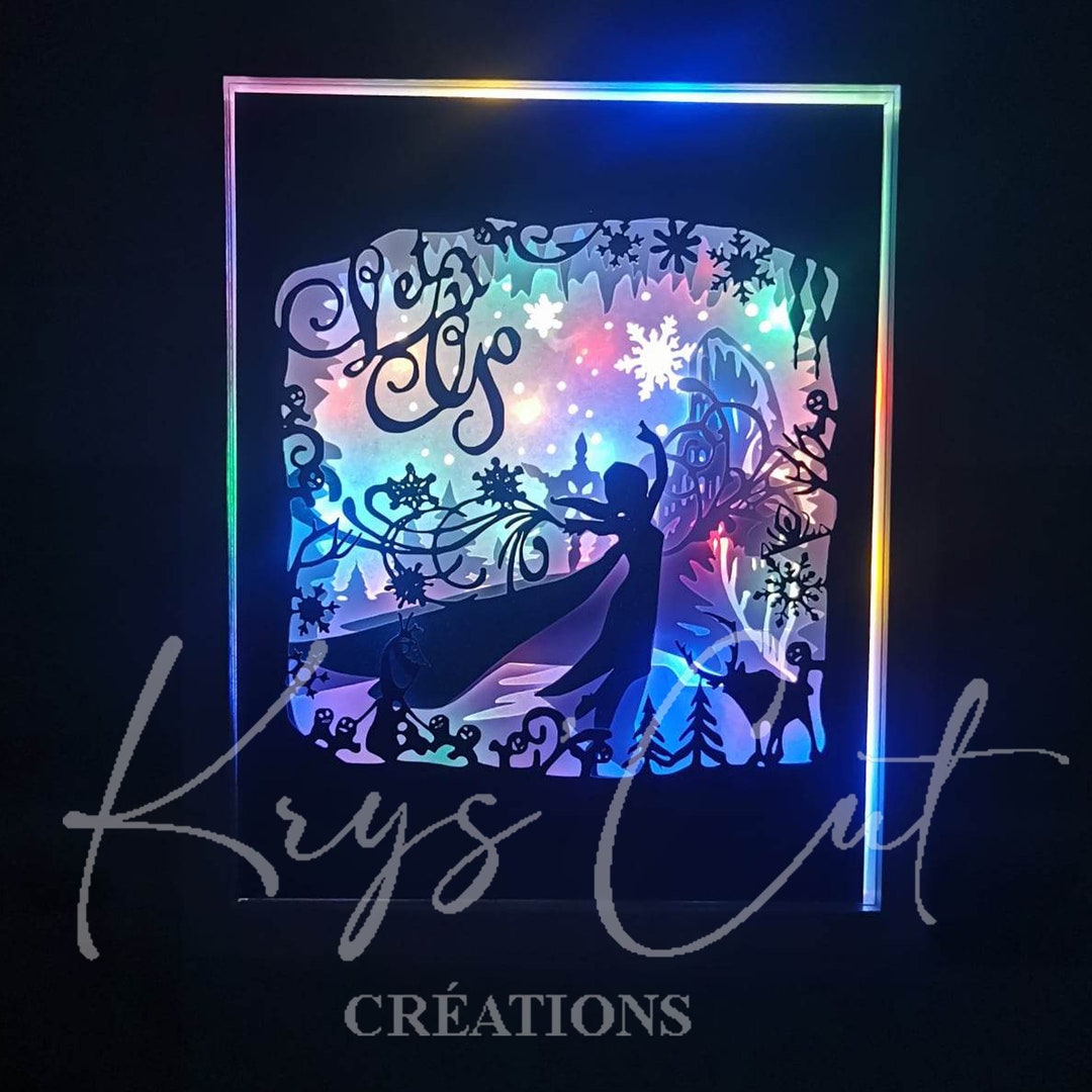 Frozen Light Box Etsy