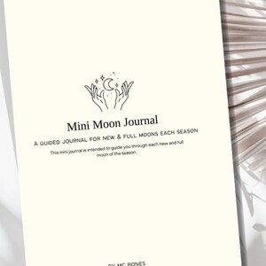 Mini Mondtagebuch für die Jahreszeiten - Digitales Tagebuch zum Reflektieren der Vollmonde und Neumonde mithilfe der Sternzeichen und Tarotkarten.