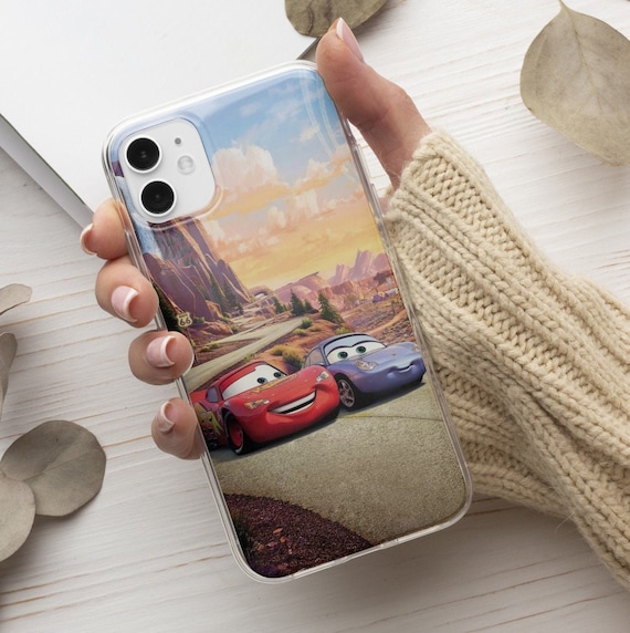Cartoon Sports Car Illustration Phone Case For iphone 15 14 11 13 12 Pro  Max XR