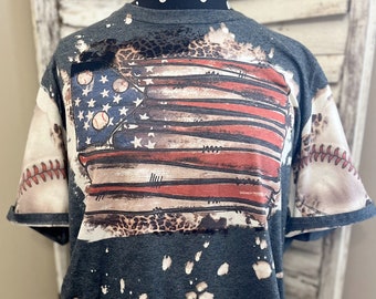 baseball tee striped sleeves