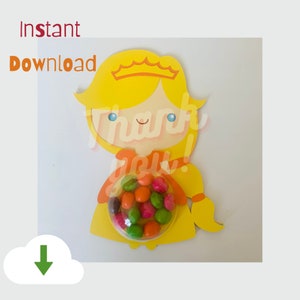 Princess Candy Dome SVG Cut Files, Candy Ornaments, Gift SVG Files, Candy Dome SVG