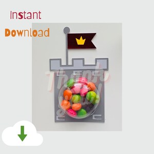 Castle Turret Candy Dome - SVG Cut File For Birthday&#39;s Kids,Friend, Any Occasion