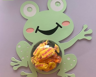 Frog Candy Holder SVG Cut Files, Candy Ornament, Frog, Frog SVG Files, Candy Holder SVG