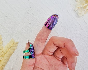 Sewing Thimble Finger Protector For Needlework | Retro Handwork Metal Brass Sewing Thimble | Embroidery Needlework Sewing Thimble Tools