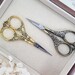 Floral Embroidery Thread Scissors for Crafting | Vintage Ripple Handle ...
