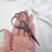 Floral Embroidery Thread Scissors for Crafting Vintage Ripple Handle ...