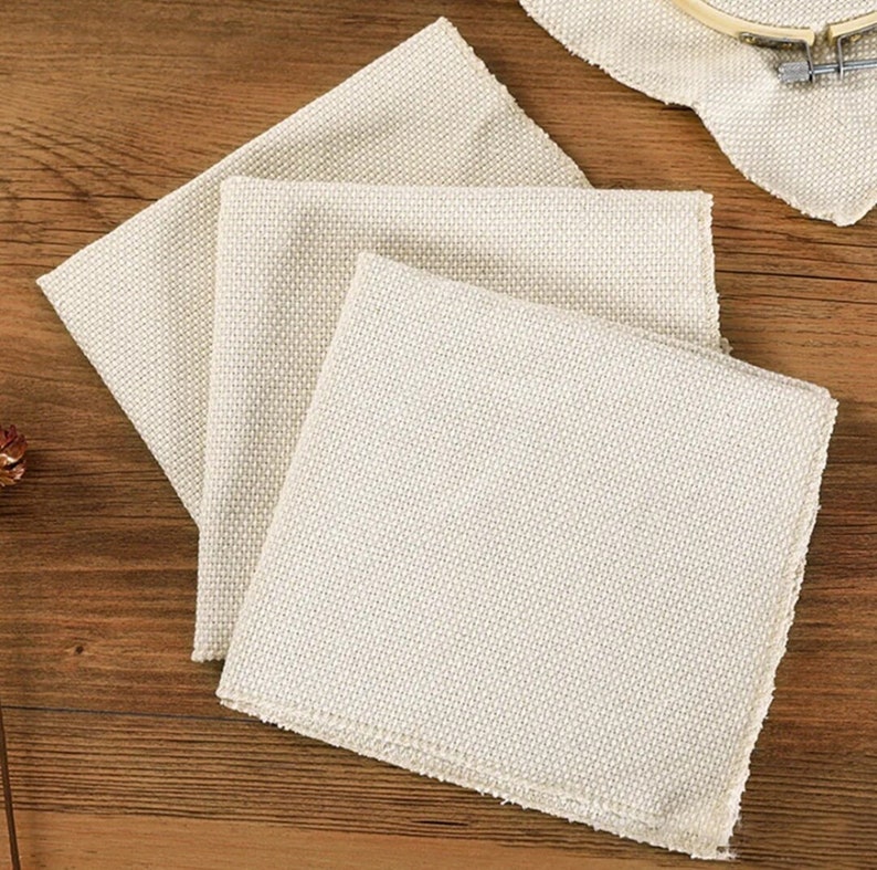 Monks Cloth For Punch Needle And Craft Projects | Craft Fabric For Rag Rugs, Hooking Yarn, Punch Needle Kits, DIY Punch Needle Projects bild 1