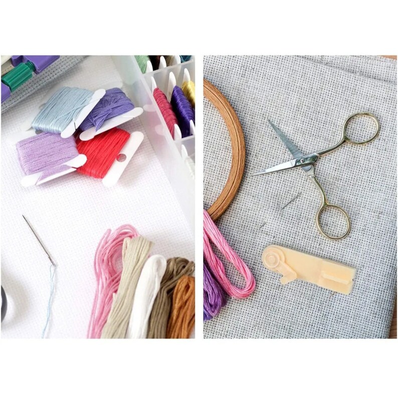 Bobbin Floss Winder With 10pcs Floss Bobbins for Embroidery Thread