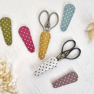 Embroidery Scissor Sheath Safety Protector | Small Polka Dot Scissor Case | Scissors Cover  For Knitting Cross Stitch Embroidery Craft