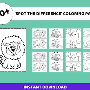 Spot The Difference Activities | Spot The Difference Printable Pages | Kid&#39;s Puzzle Games | Road Trip Games Activities | Kid&#39;s Printables
