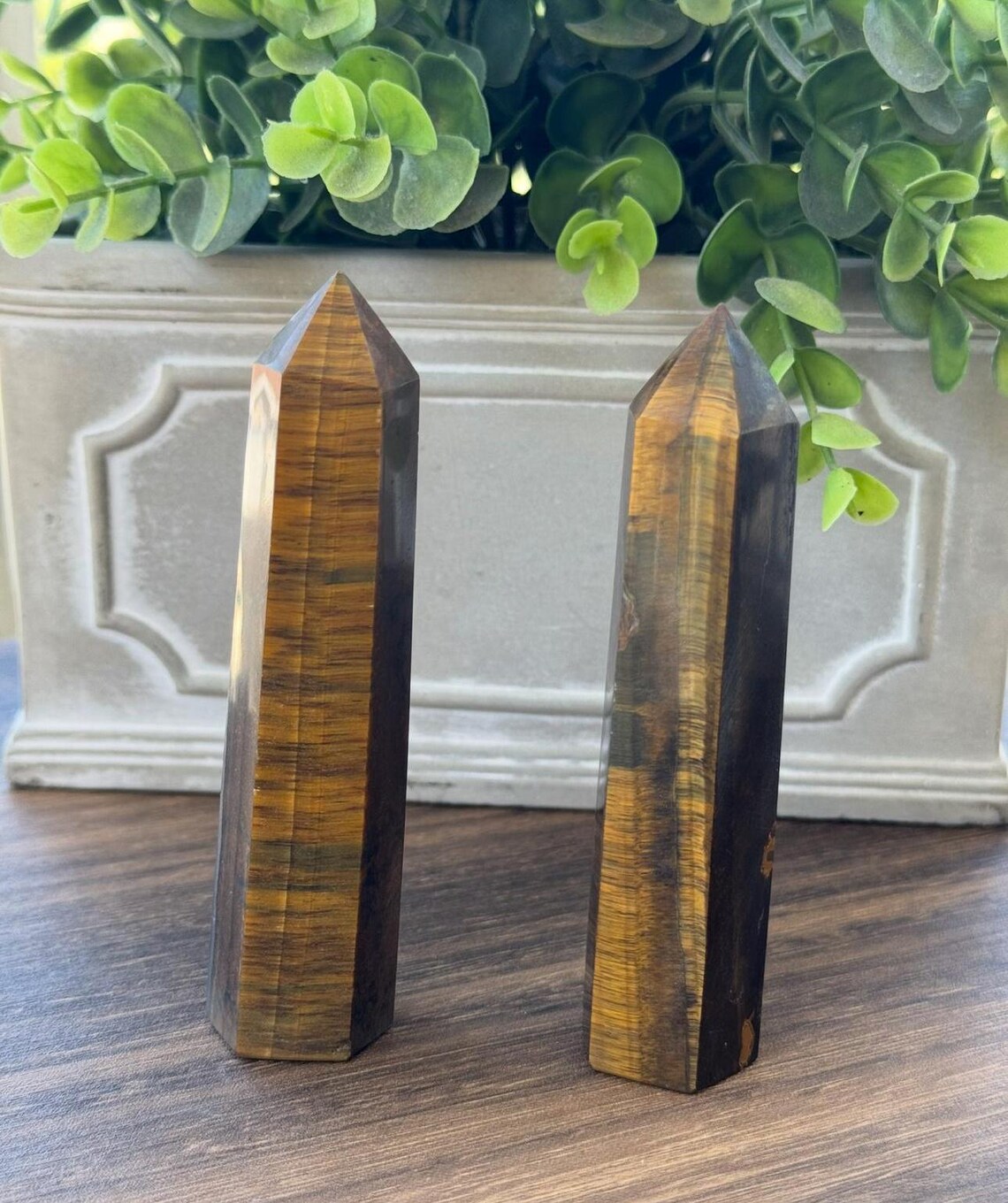 Small Tigers Eye Towers - Etsy