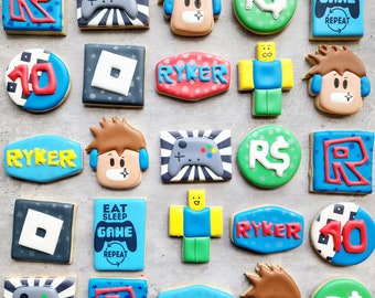 Video Game Character Birthday Sugar Cookies - Custom Sugar Cookies