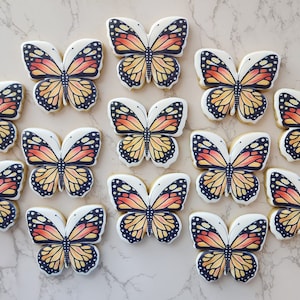 Butterfly Sugar Cookies - Baby Shower, Birthday, Sugar Cookies - Custom Sugar Cookies -