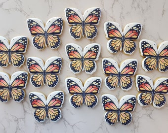Butterfly Sugar Cookies - Baby Shower, Birthday, Sugar Cookies - Custom Sugar Cookies -