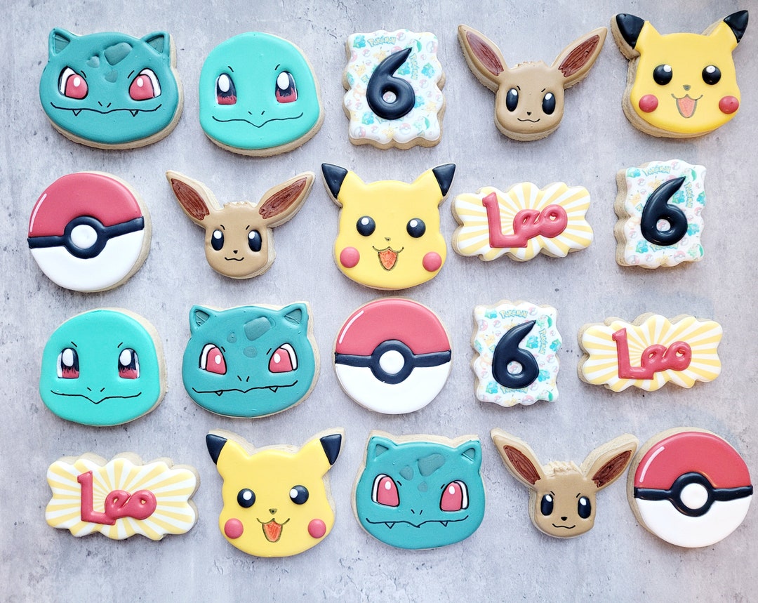 Character Birthday Sugar Cookies Custom Sugar Cookies Etsy
