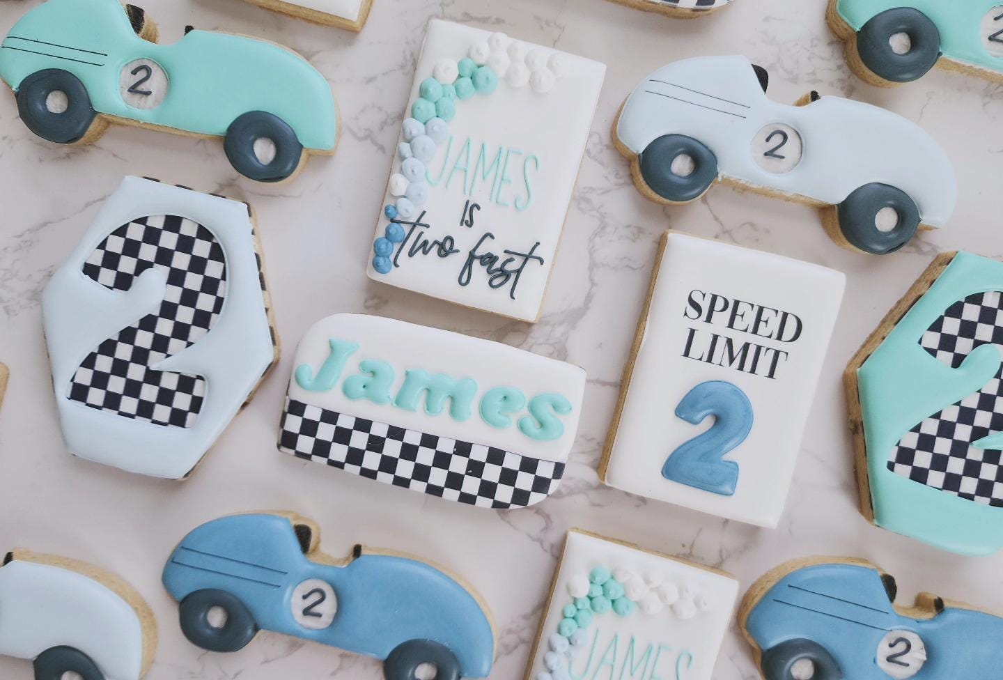 Custom Cookies Two Fast Two Fast Theme - Birthday Sugar Cookies - Custom Sugar Cookies - Etsy