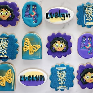 Character Birthday Sugar Cookies - Custom Sugar Cookies