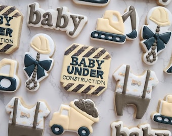 Construction Theme - Birthday Sugar Cookies - Custom Sugar Cookies