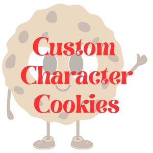 Character Birthday Sugar Cookies - Custom Sugar Cookies