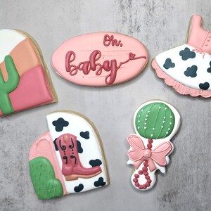 Western Baby Shower Sugar Cookies - Custom Sugar Cookies