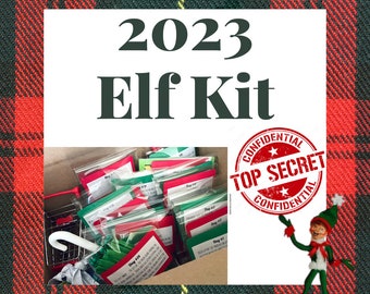 2023 ELF KIT, 12 or 24 Day CHRISTMAS Elf Magic Kit, Teachers Elf Kit