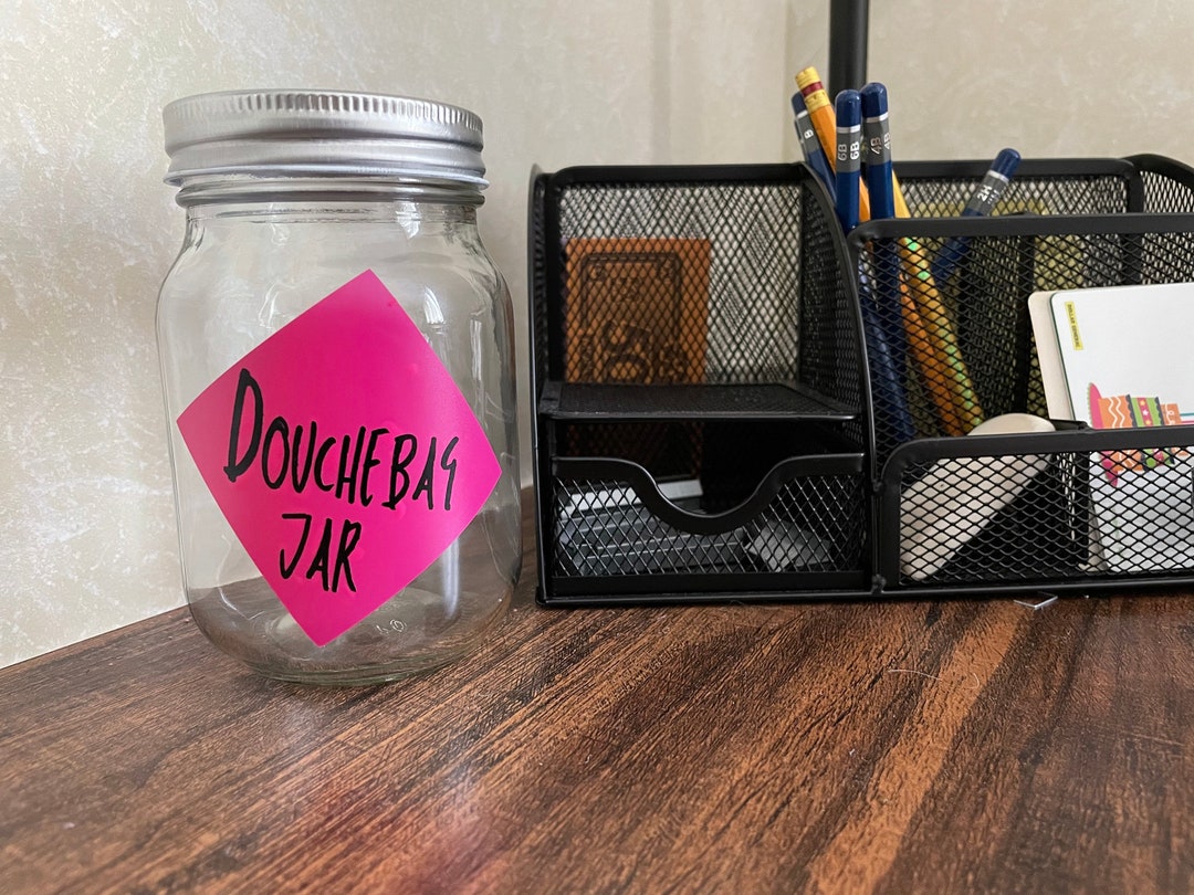 NEW GIRL DOUCHEBAG Jar, Schmidt Jar, Funny New Girl Prop, New Girl