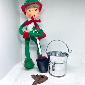 ELF REINDEER POOP clean up set, Elf Bucket Accessories, Elf Props