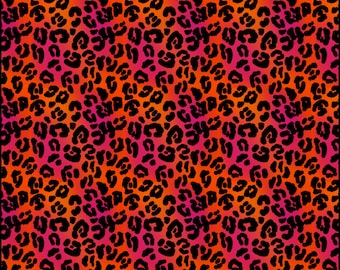 Tela de leopardo neón