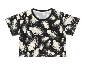 Bite Pattern Crop Top