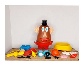 Vintage Hasbro 1970s Mr. Potato Head with 28 accessories