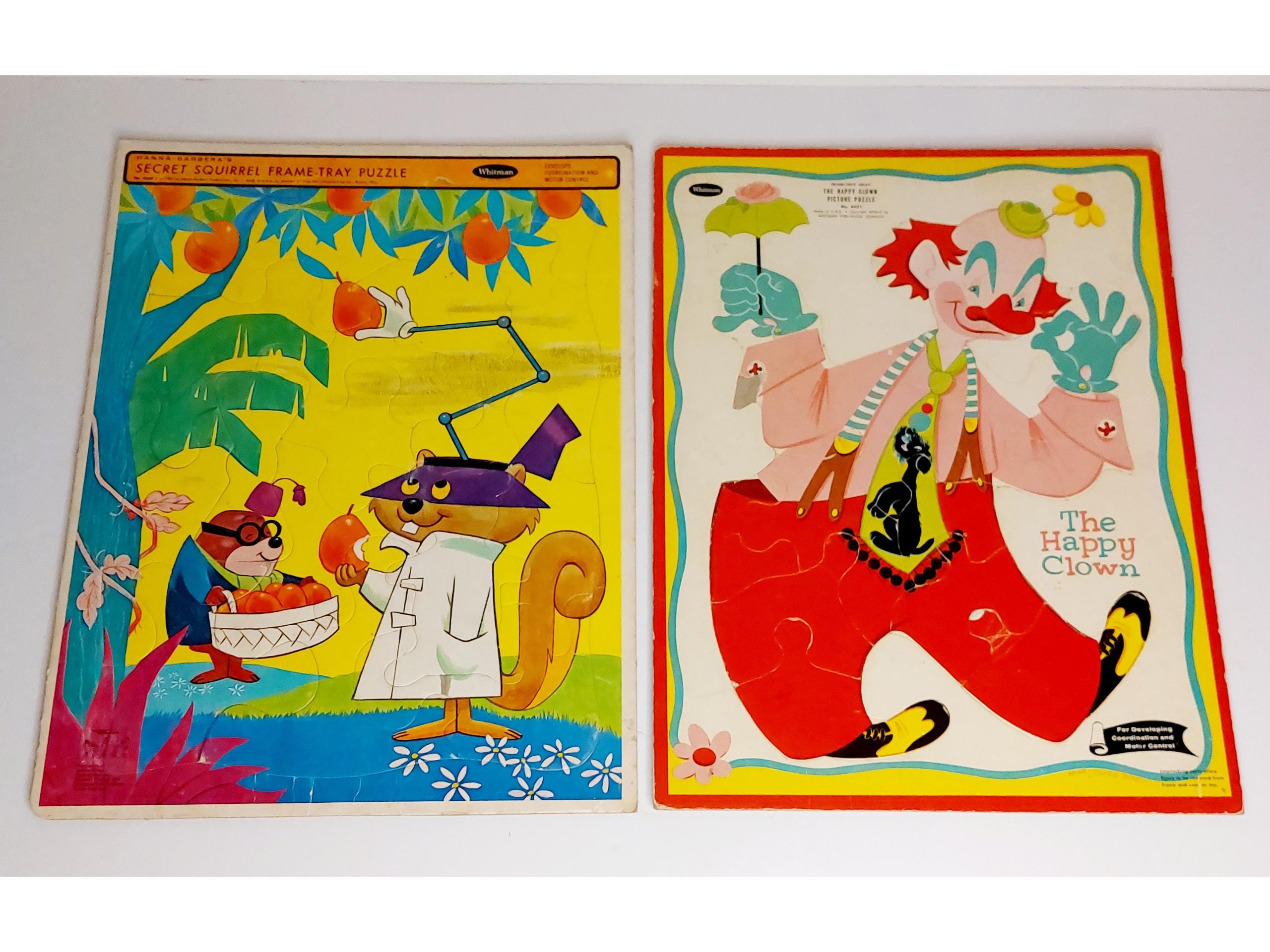 Vintage 1967 Secret Squirrel Hanna-barbera Frame Tray Puzzle