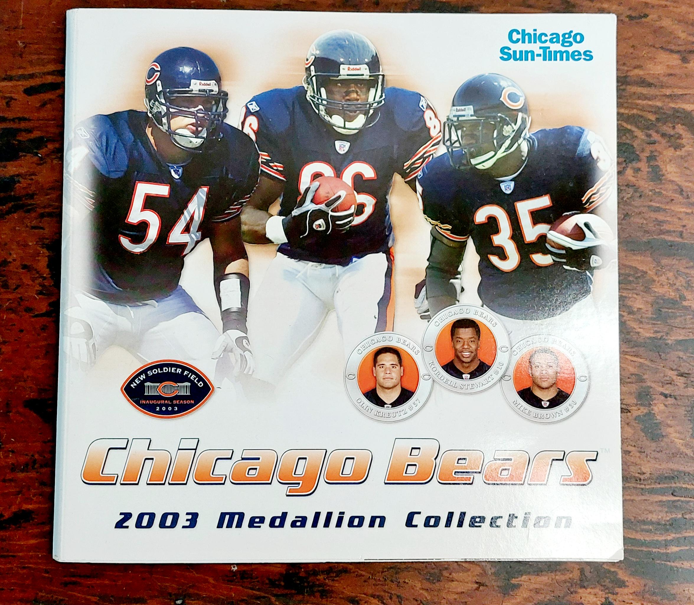Médaillon Pièce De Monnaie Collector Chicago Bears Superbowl - Joueur Walter Payton - Officiellement Licencié NFL, Occasion