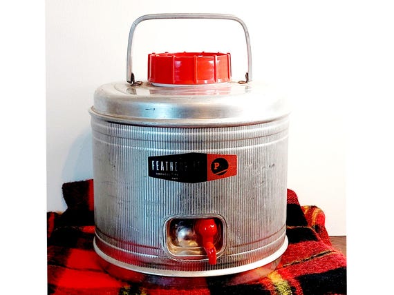 Vintage 1950s Art Deco Aluminum FEATHERFLITE Vacucel Poloron