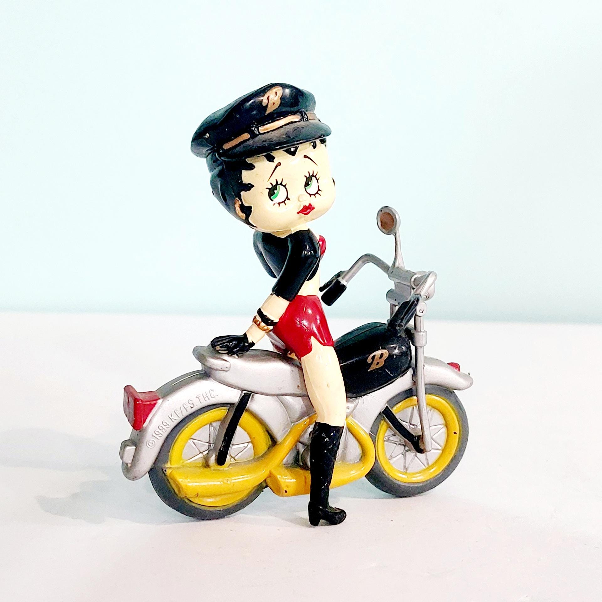 Betty Boop on Motorcycle Figurine - Etsy