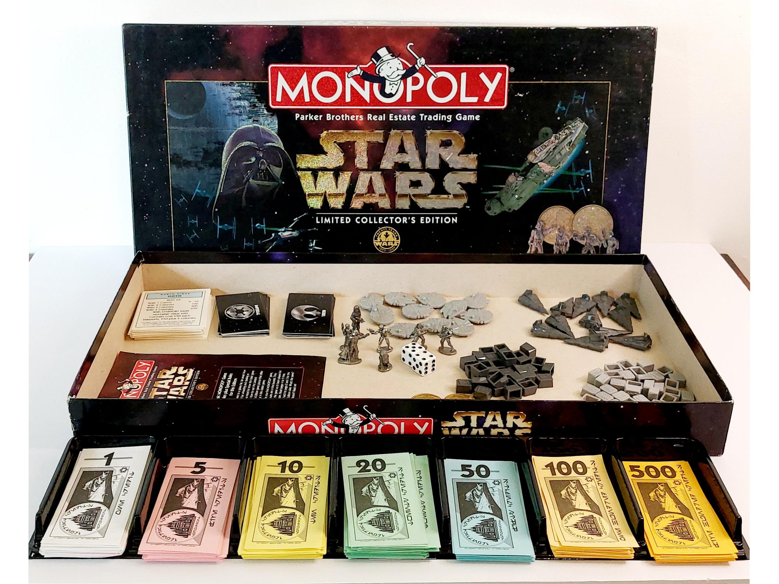 1997 Star Wars Monopoly Limited Collectors 20Th Anniversary